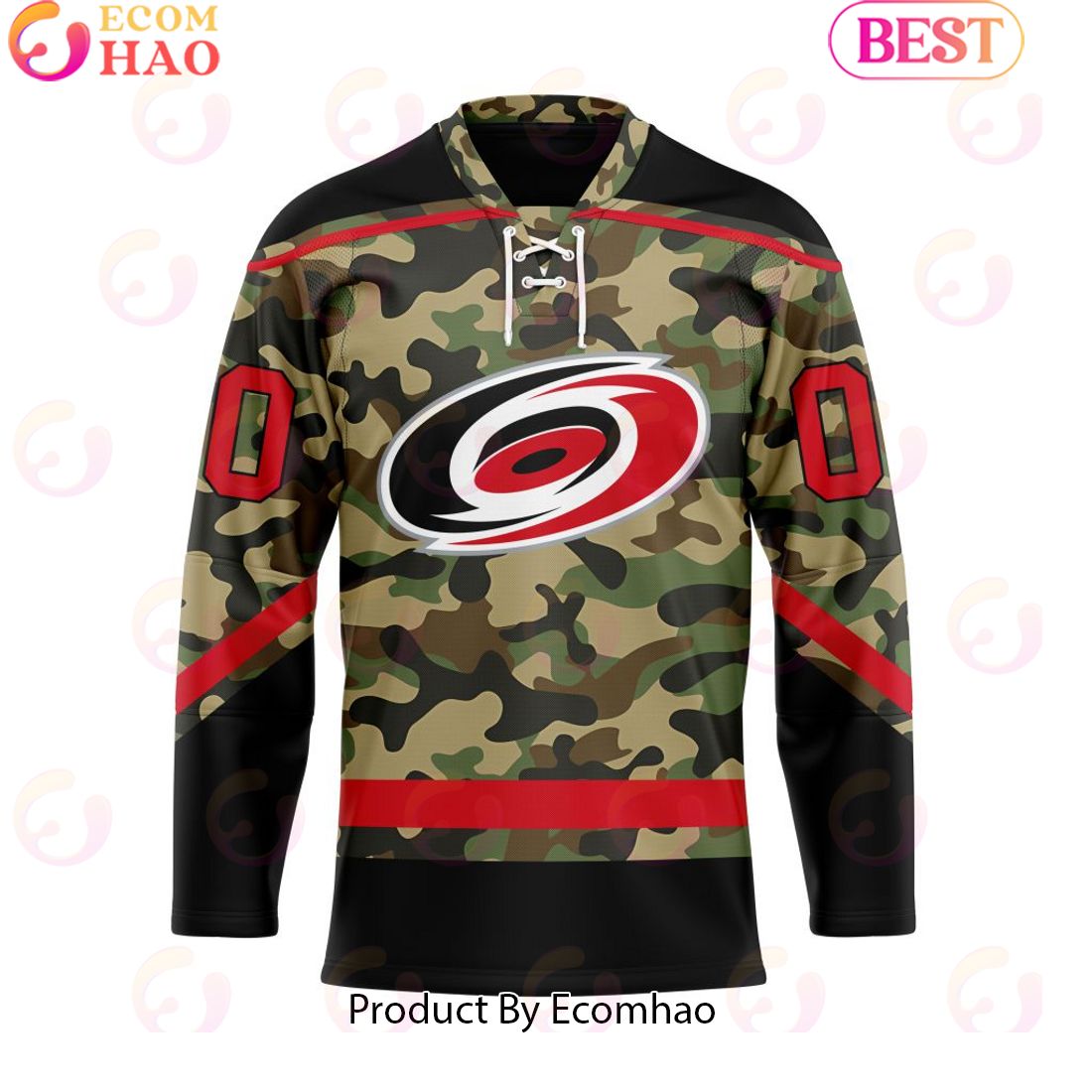 Personalized NHL Carolina Hurricanes Special Camo Design Hockey Jersey