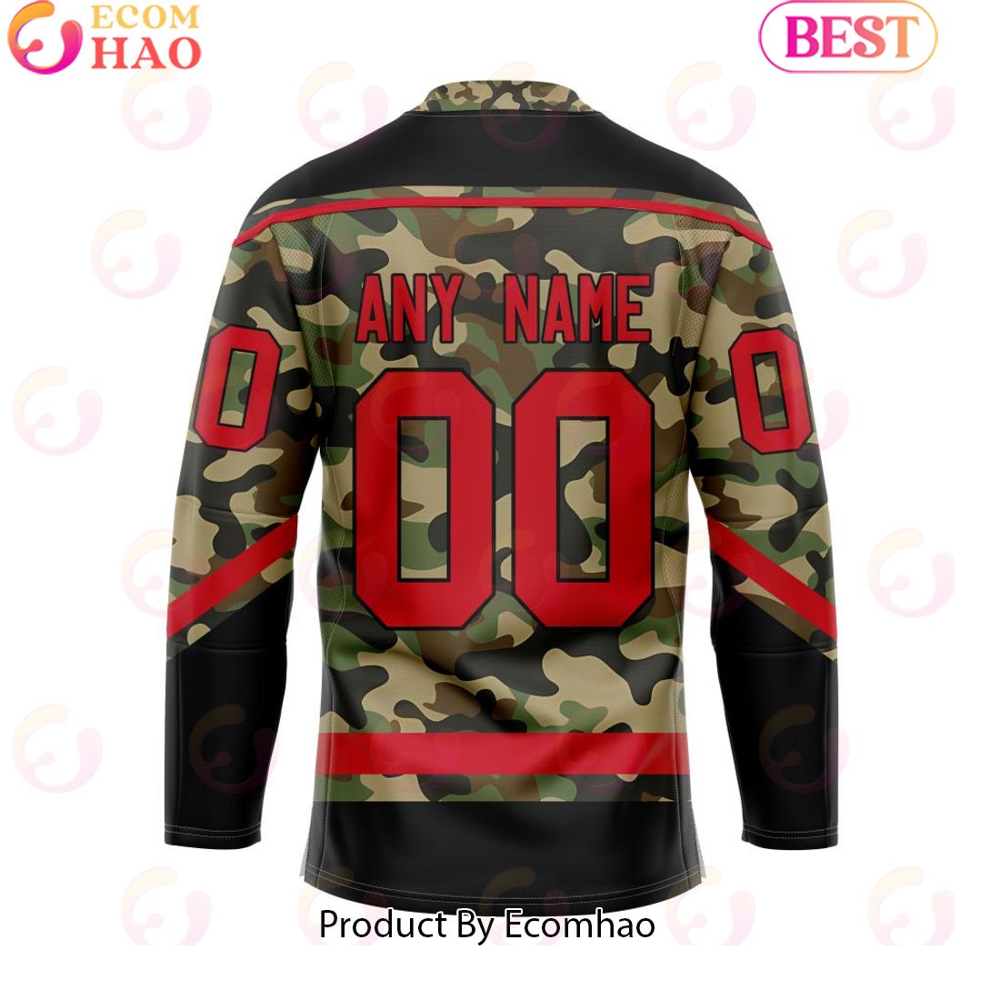 Personalized NHL Carolina Hurricanes Special Camo Design Hockey Jersey