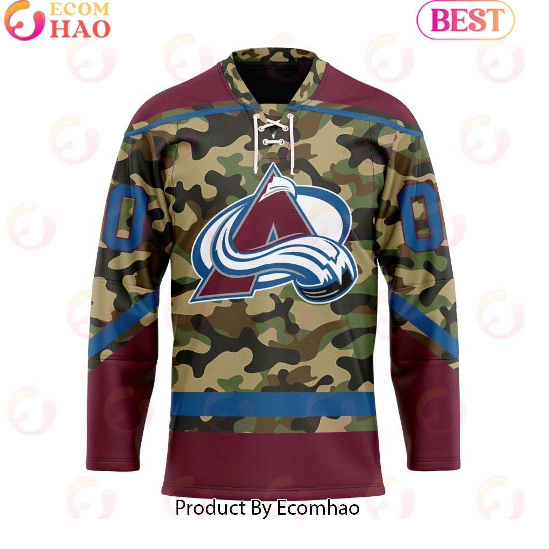 Personalized NHL Colorado Avalanche Special Camo Design Hockey Jersey