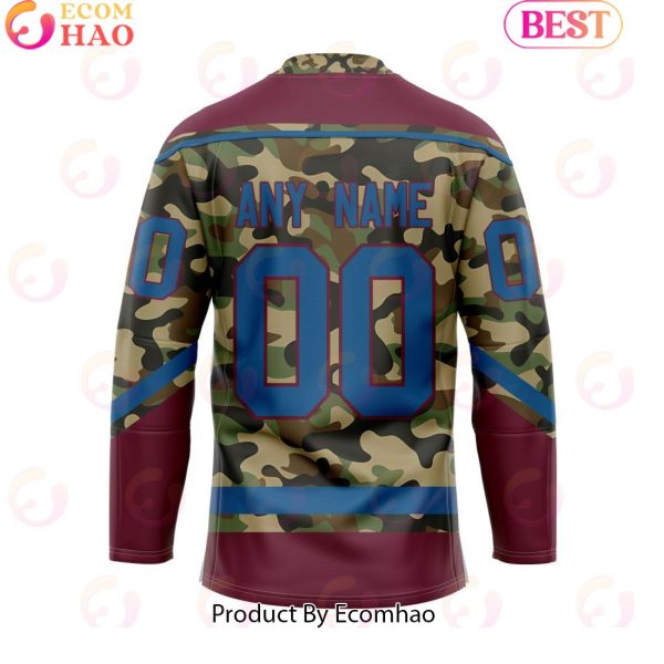 Personalized NHL Colorado Avalanche Special Camo Design Hockey Jersey
