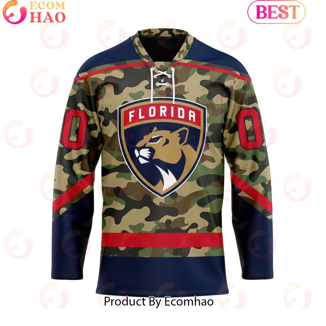 Personalized NHL Florida Panthers Special Camo Design Hockey Jersey