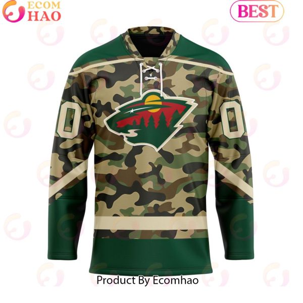Personalized NHL Minnesota Wild Special Camo Design Hockey Jersey