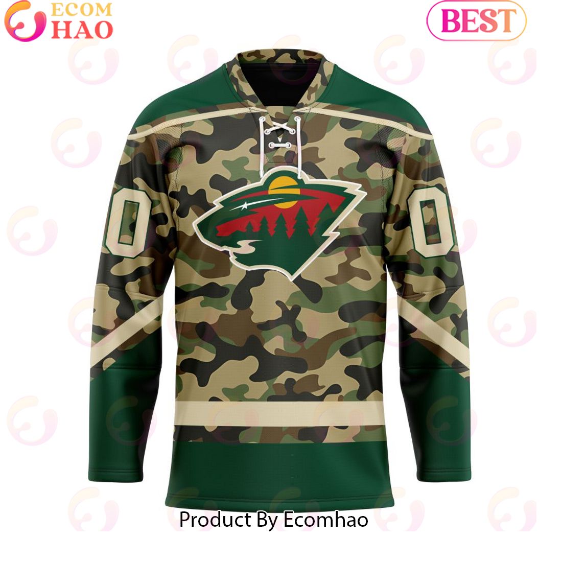 Personalized NHL Minnesota Wild Special Camo Design Hockey Jersey