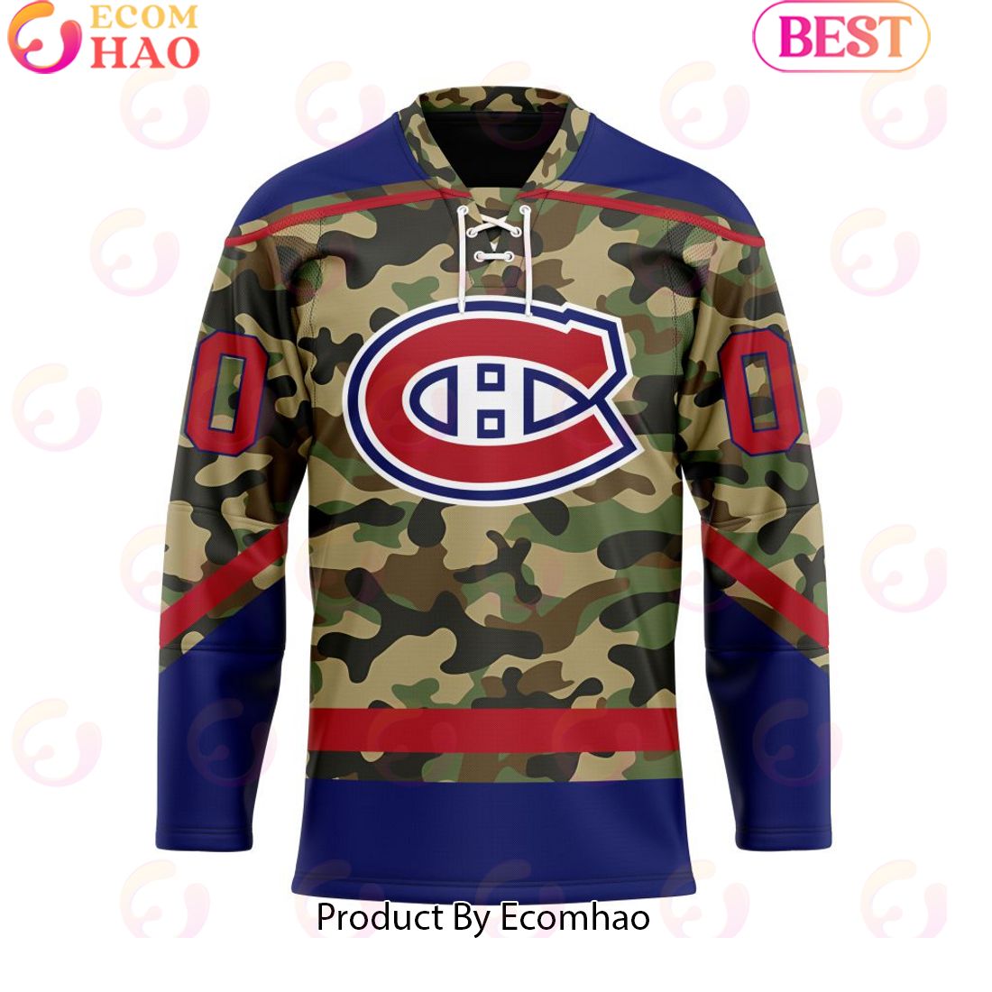 Personalized NHL Montreal Canadiens Special Camo Design Hockey Jersey