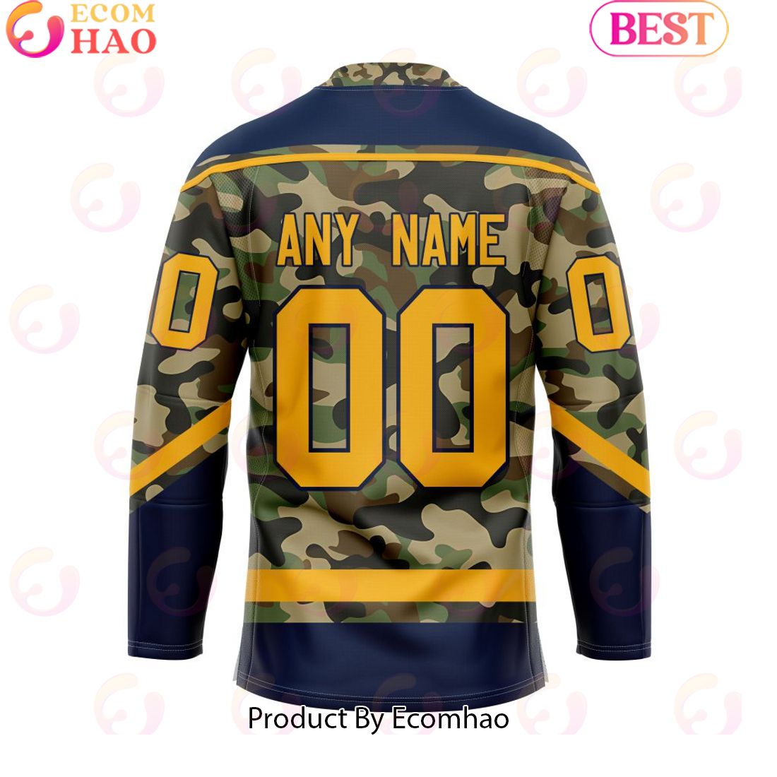 Personalized NHL Nashville Predators Special Camo Design Hockey Jersey