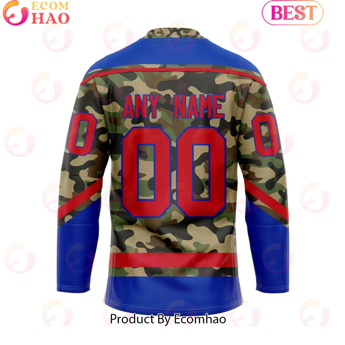 Personalized NHL New York Rangers Special Camo Design Hockey Jersey