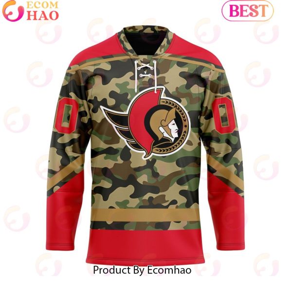 Personalized NHL Ottawa Senators Special Camo Design Hockey Jersey