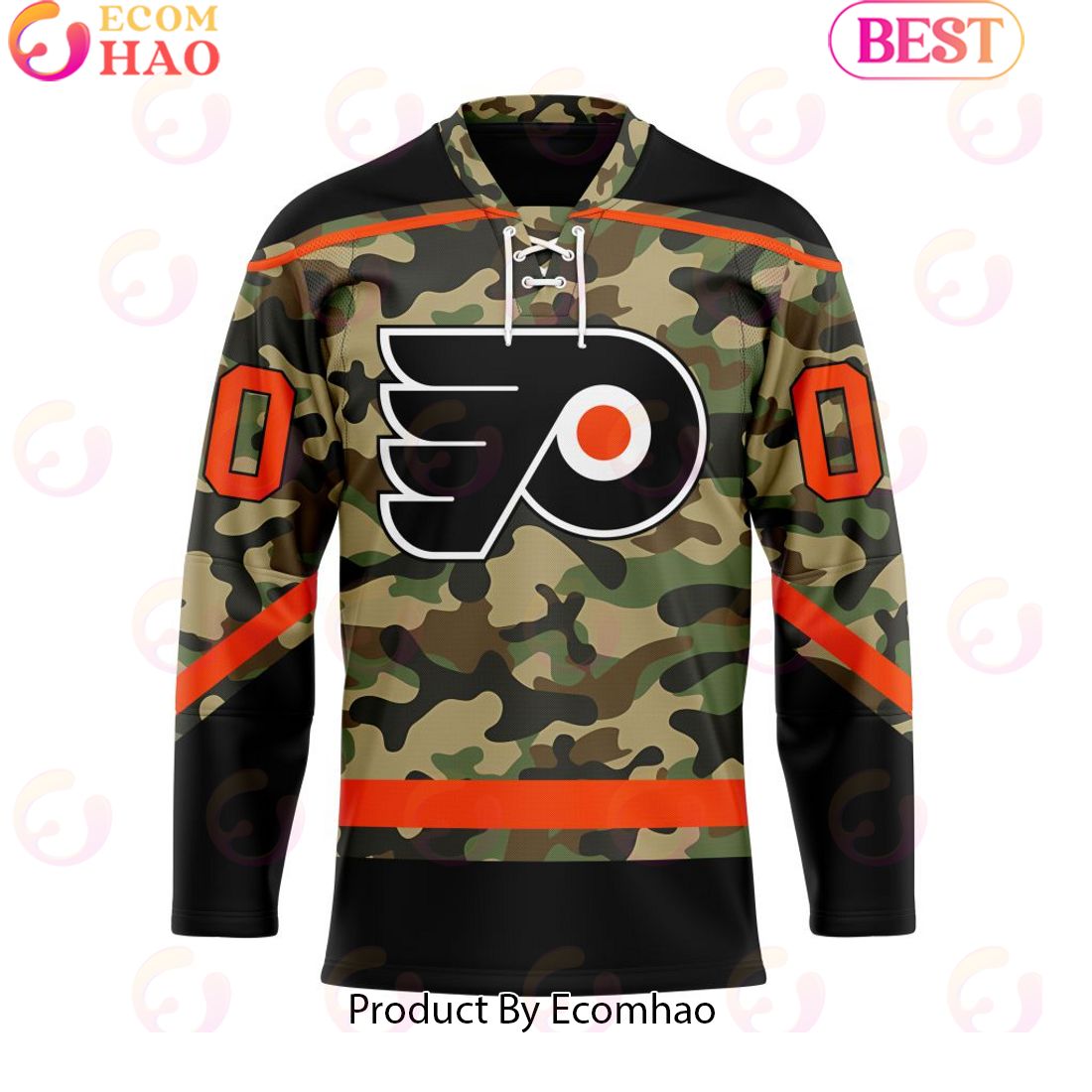 Personalized NHL Philadelphia Flyers Special Camo Design Hockey Jersey