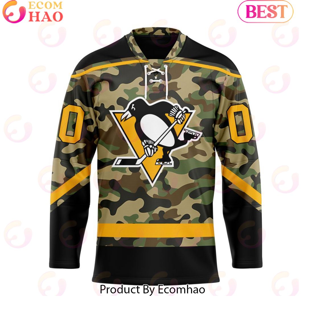 Personalized NHL Pittsburgh Penguins Special Camo Design Hockey Jersey