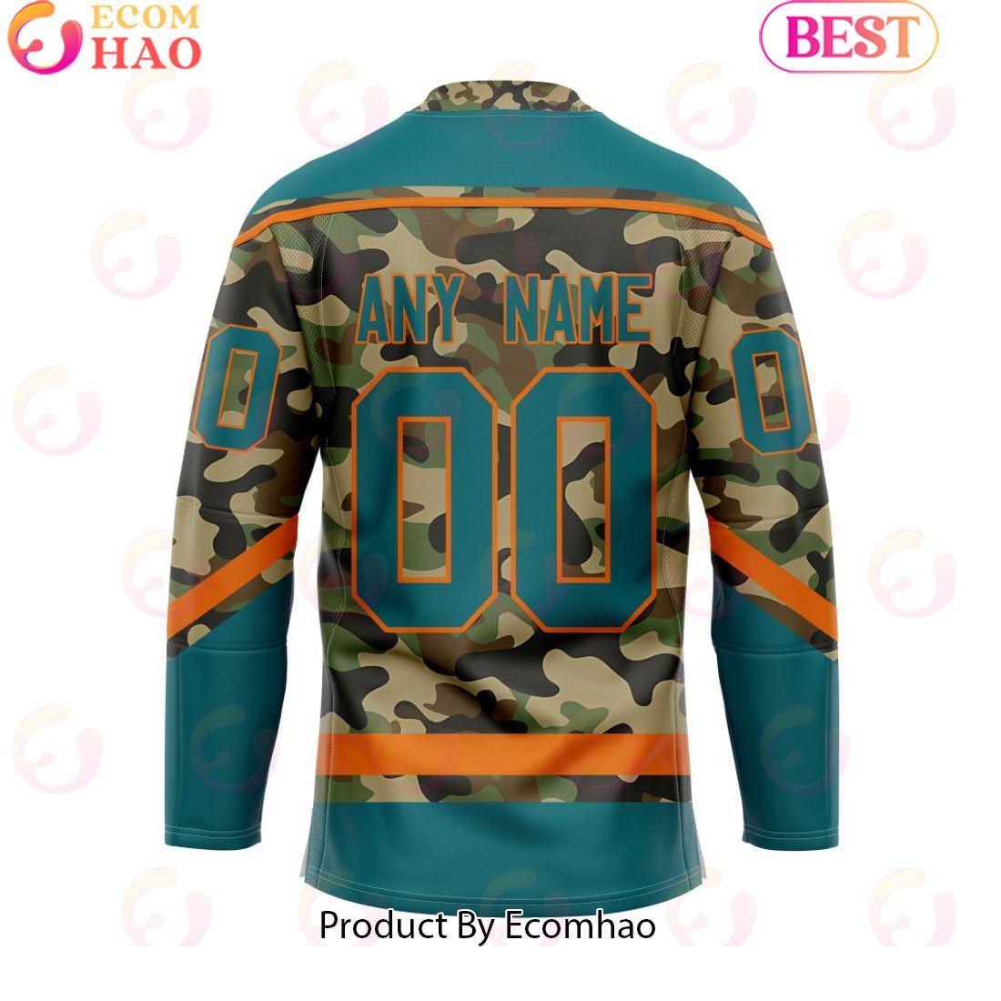 Personalized NHL San Jose Sharks Special Camo Design Hockey Jersey