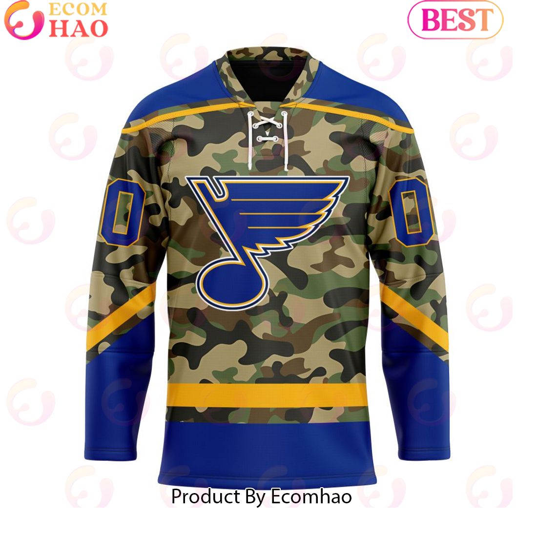 Personalized NHL St. Louis Blues Special Camo Design Hockey Jersey