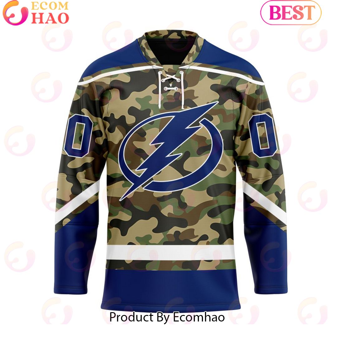 Personalized NHL Tampa Bay Lightning Special Camo Design Hockey Jersey