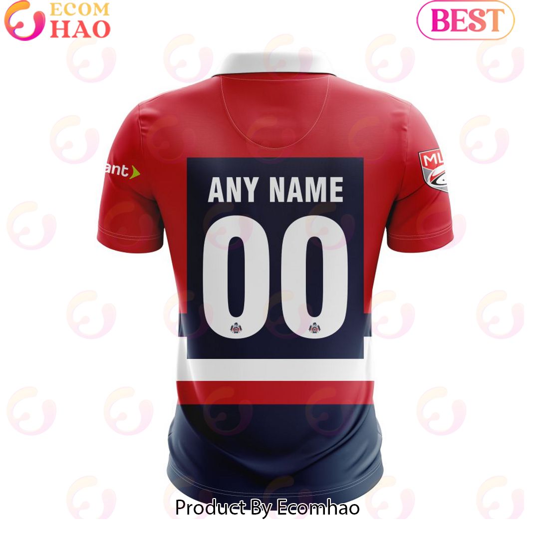 MLR New England Free Jacks Personalized 2024 Away Polo Shirt