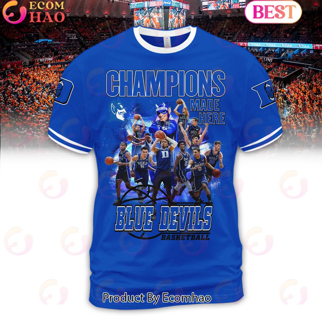 Champions Made Here Blue Devils Basketball Blue Hoodie