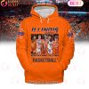 Illinois Fighting Illini Basketball Starting 5 White Hoodie Illinois Fighting Illini Basketball Starting 5 White Hoodie
