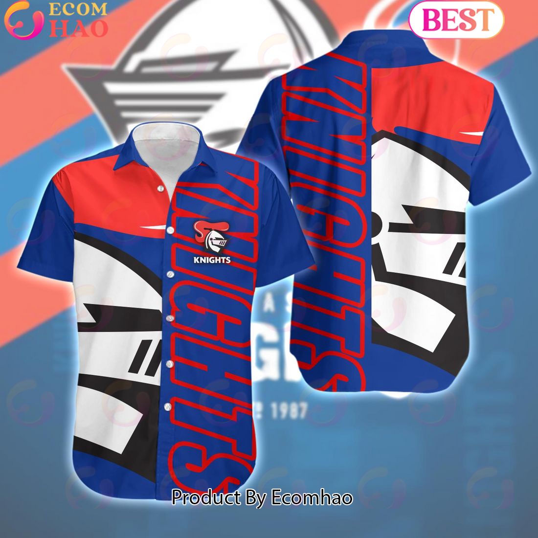 NRL Newcastle Knights Party Hawaiian Shirt