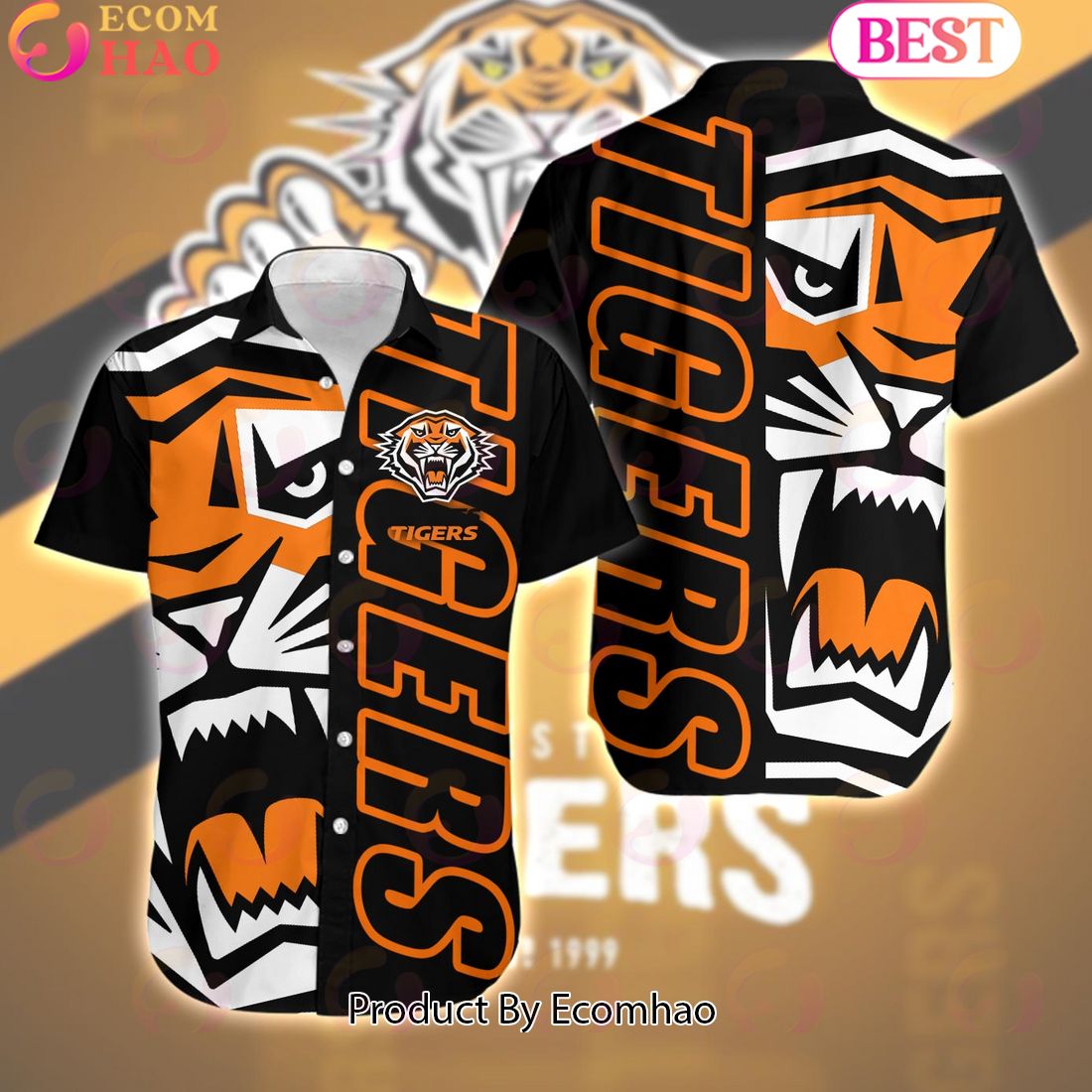 NRL Wests Tigers Party Hawaiian Shirt