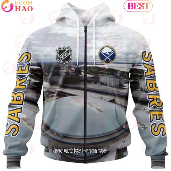 NHL Buffalo Sabres Personalized Arena Skyline Design ST2403 3D Hoodie