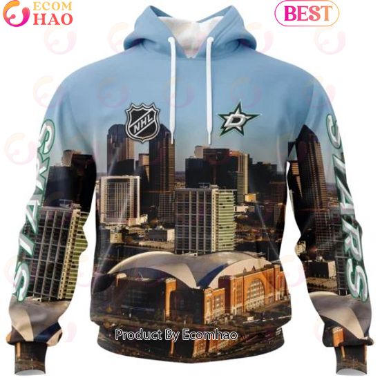 NHL Dallas Stars Personalized Arena Skyline Design ST2403 3D Hoodie