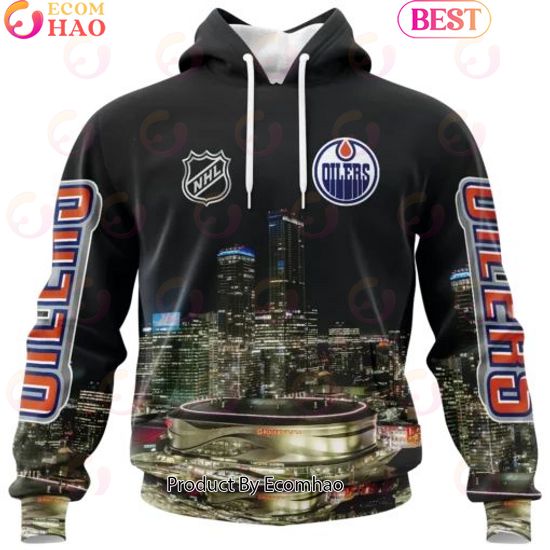 NHL Edmonton Oilers Personalized Arena Skyline Design ST2403 3D Hoodie