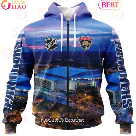 NHL Florida Panthers Personalized Arena Skyline Design ST2403 3D Hoodie