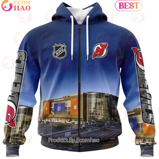 NHL New Jersey Devils Personalized Arena Skyline Design ST2403 3D Hoodie