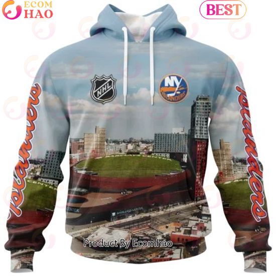 NHL New York Islanders Personalized Arena Skyline Design ST2403 3D Hoodie