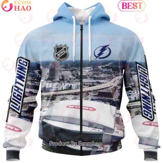 NHL Tampa Bay Lightning Personalized Arena Skyline Design ST2403 3D Hoodie