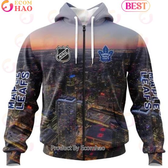 NHL Toronto Maple Leafs Personalized Arena Skyline Design ST2403 3D Hoodie