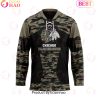 NHL Carolina Hurricanes Personalized Camo Hockey Jersey Honoring Veterans