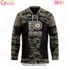 NHL Pittsburgh Penguins Personalized Camo Hockey Jersey Honoring Veterans
