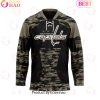 NHL Winnipeg Jets Personalized Camo Hockey Jersey Honoring Veterans