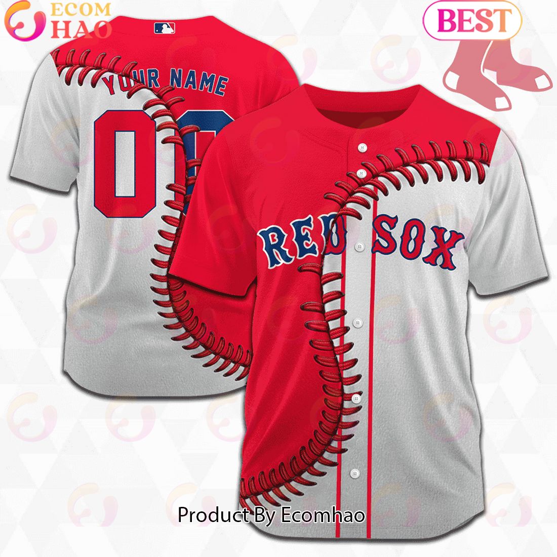 MLB Boston Red Sox Custom Jersey