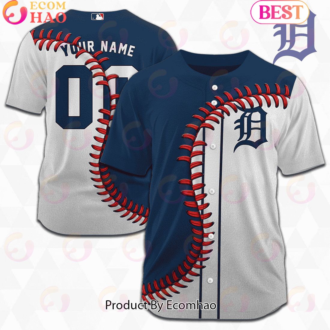 MLB Detroit Tigers Custom Jersey