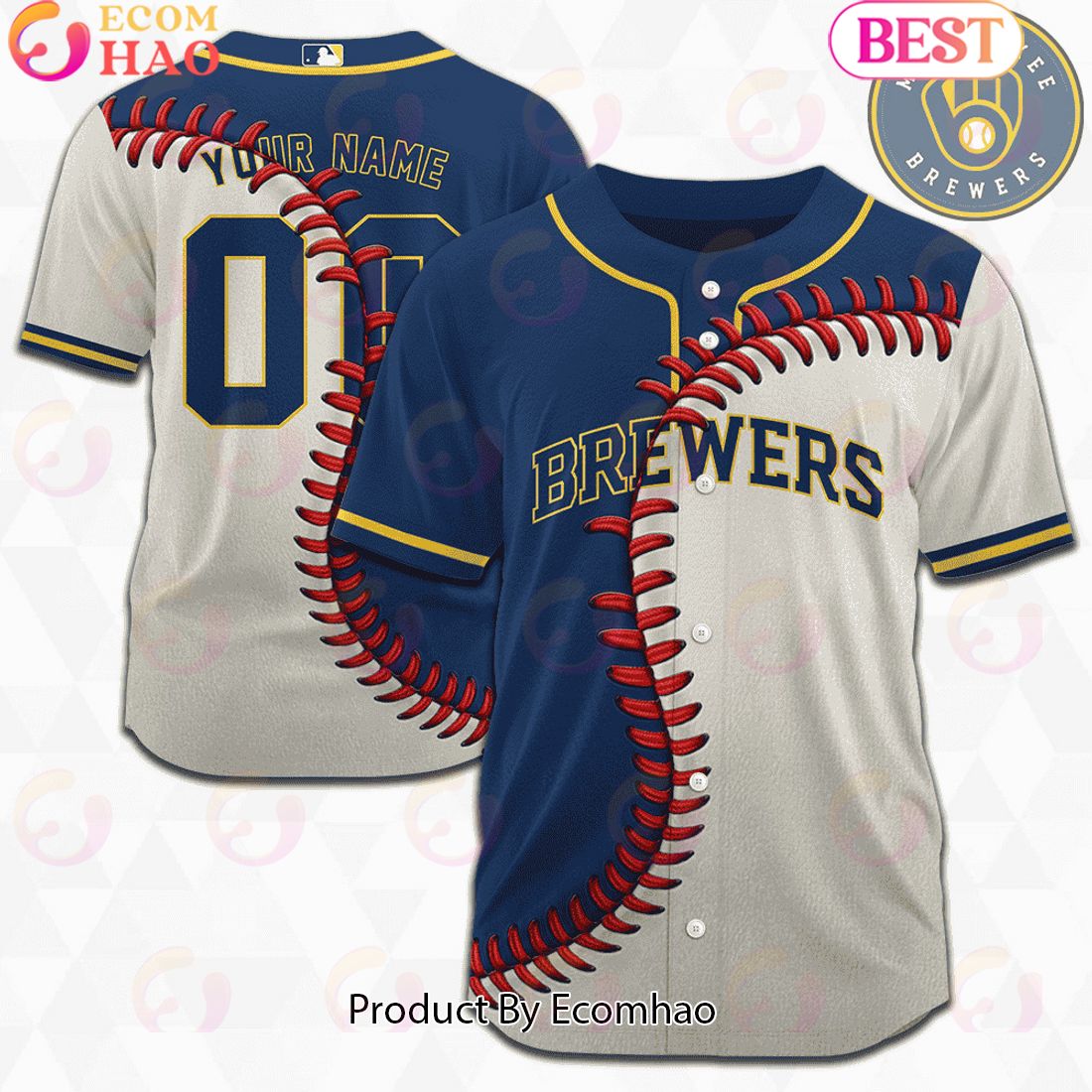 MLB Milwaukee Brewers Custom Jersey