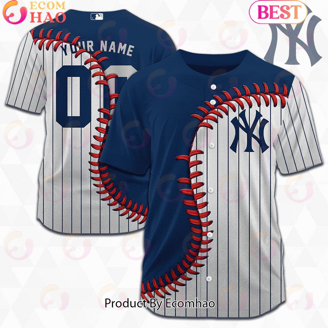 MLB New York Yankees Custom Jersey