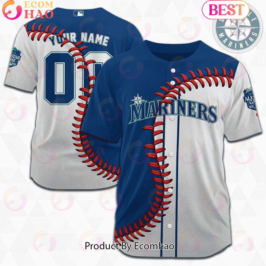 MLB Seattle Mariners Custom Jersey