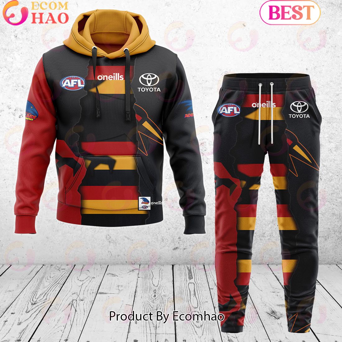 Essendon Bombers – AFL 2024 Mix Guernseys Combo Hoodie Pants Limited Edition