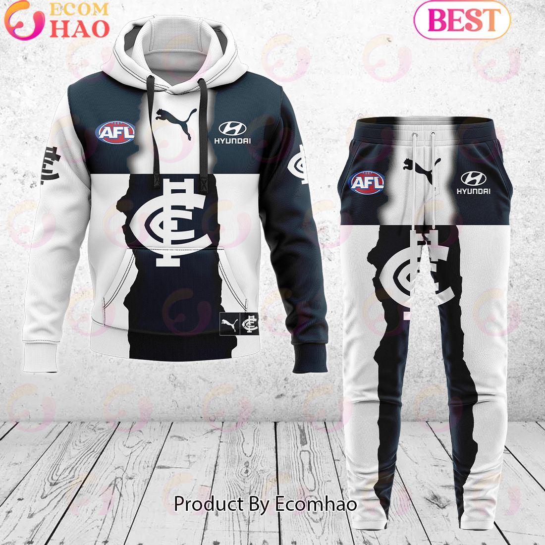 Brisbane Lions – AFL 2024 Mix Guernseys Combo Hoodie Pants Limited Edition