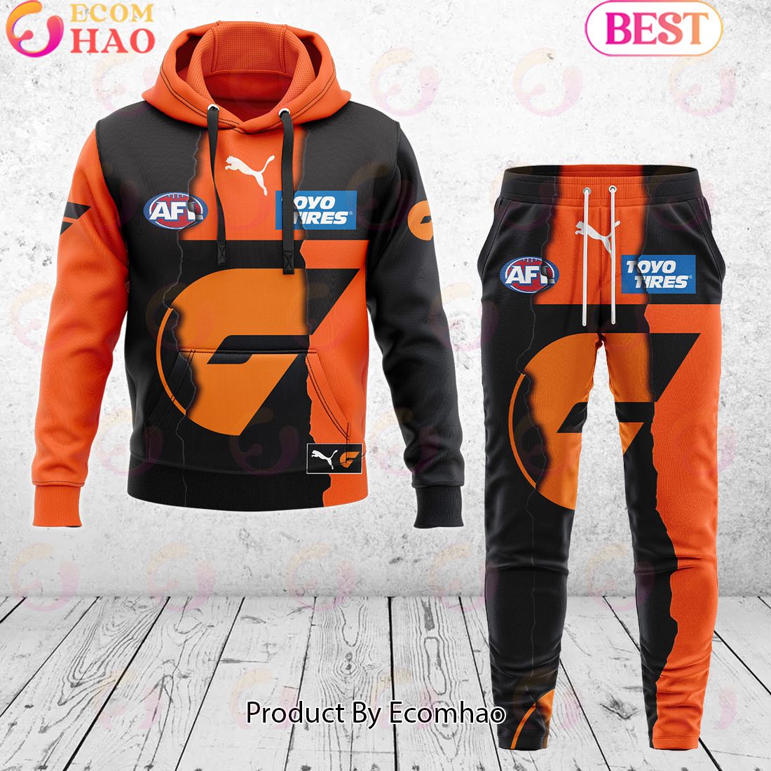 GWS Giants – AFL 2024 Mix Guernseys Combo Hoodie Pants Limited Edition