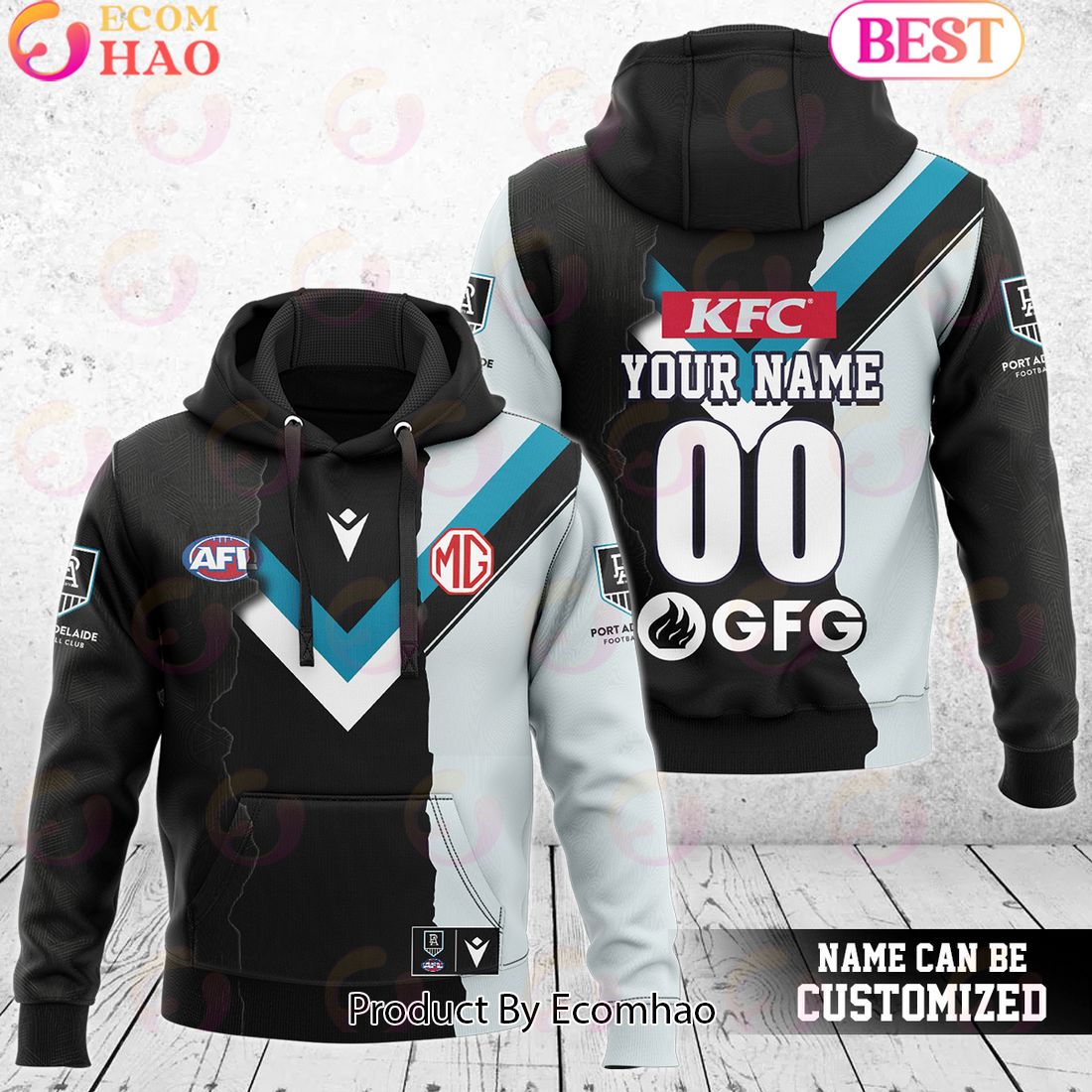 Port Adelaide Power – AFL 2024 Mix Guernseys Combo Hoodie Pants Limited Edition