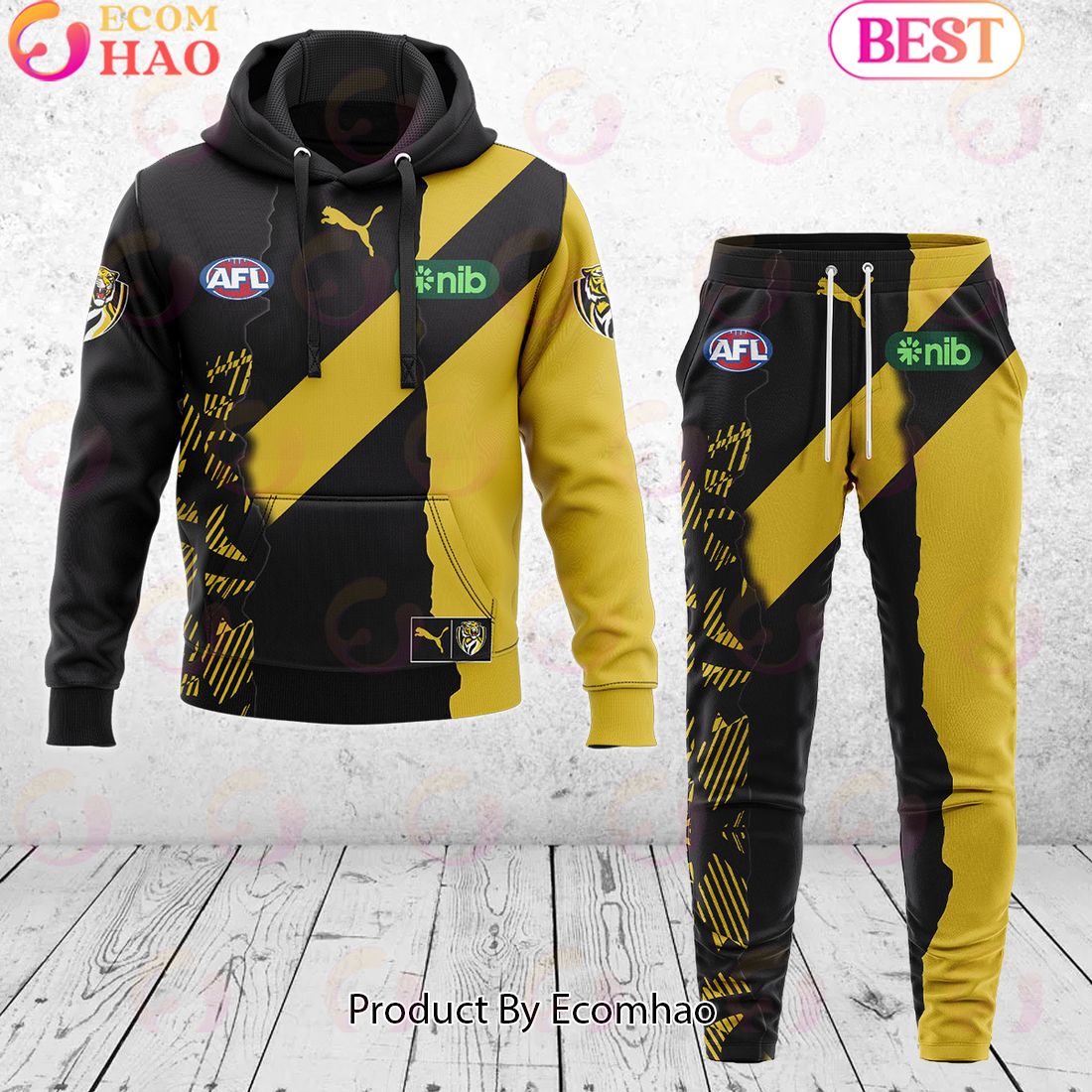 Richmond Tigers – AFL 2024 Mix Guernseys Combo Hoodie Pants Limited Edition