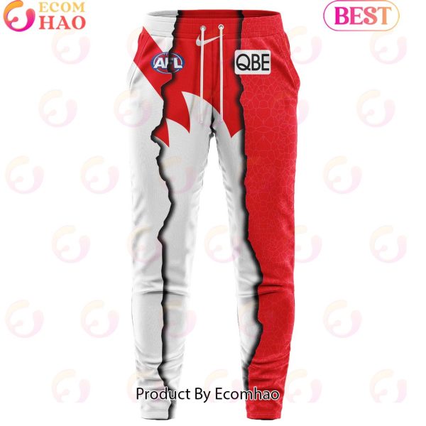 Sydney Swans – AFL 2024 Mix Guernseys Combo Hoodie Pants Limited Edition