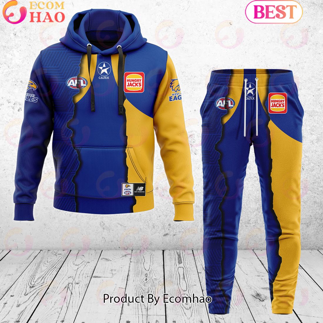 West Coast Eagles – AFL 2024 Mix Guernseys Combo Hoodie Pants Limited Edition