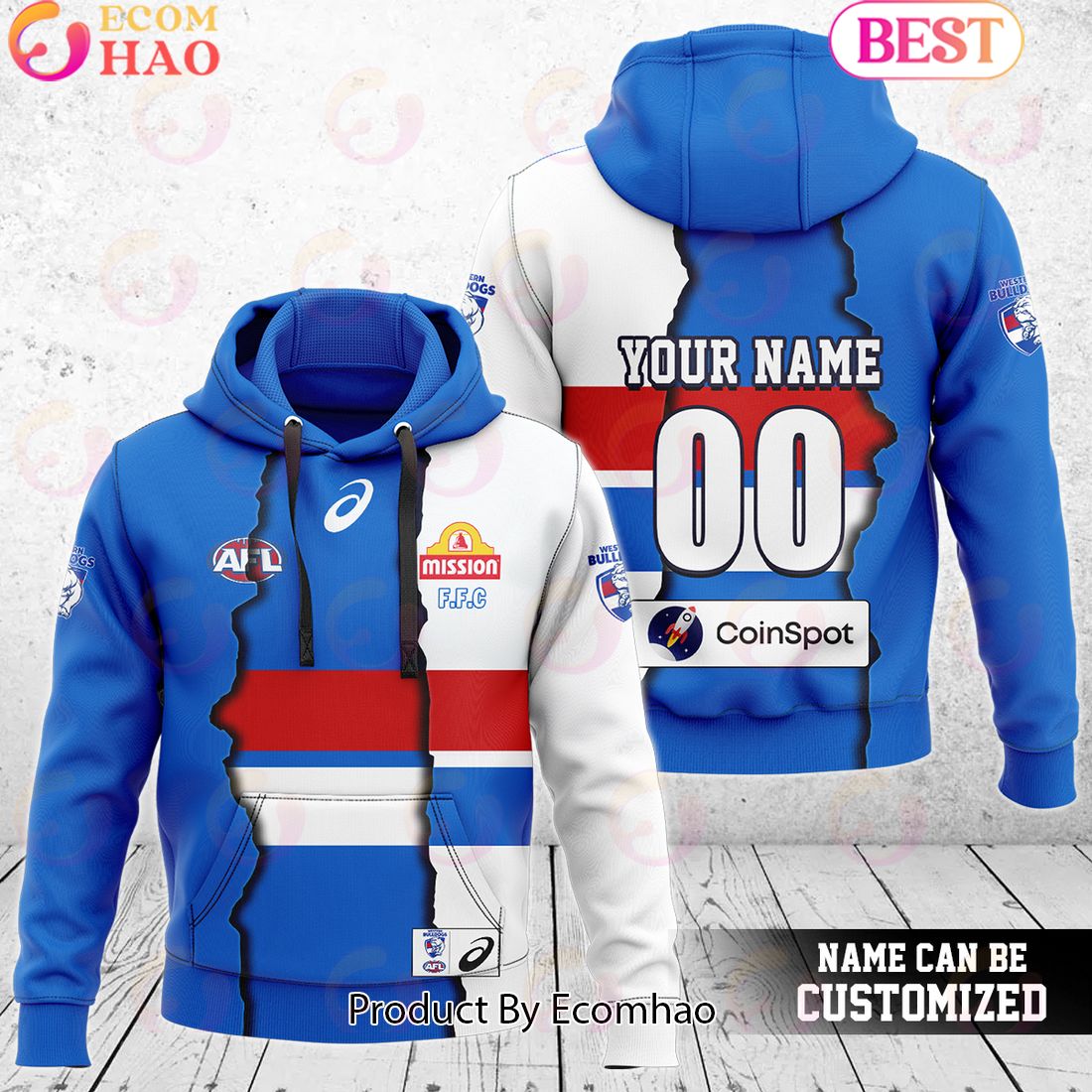 Western Bulldogs – AFL 2024 Mix Guernseys Combo Hoodie Pants Limited Edition