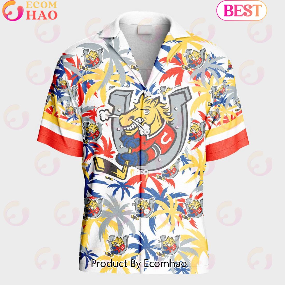 Personalized OHL Barrie Colts Away Jersey Color Hawaiian Shirt