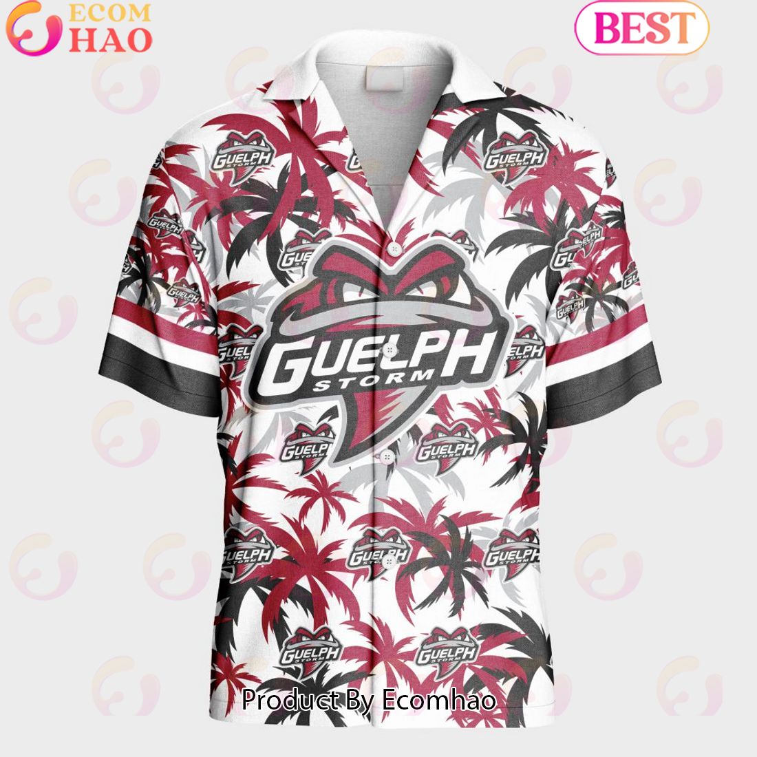 Personalized OHL Guelph Storm Away Jersey Color Hawaiian Shirt