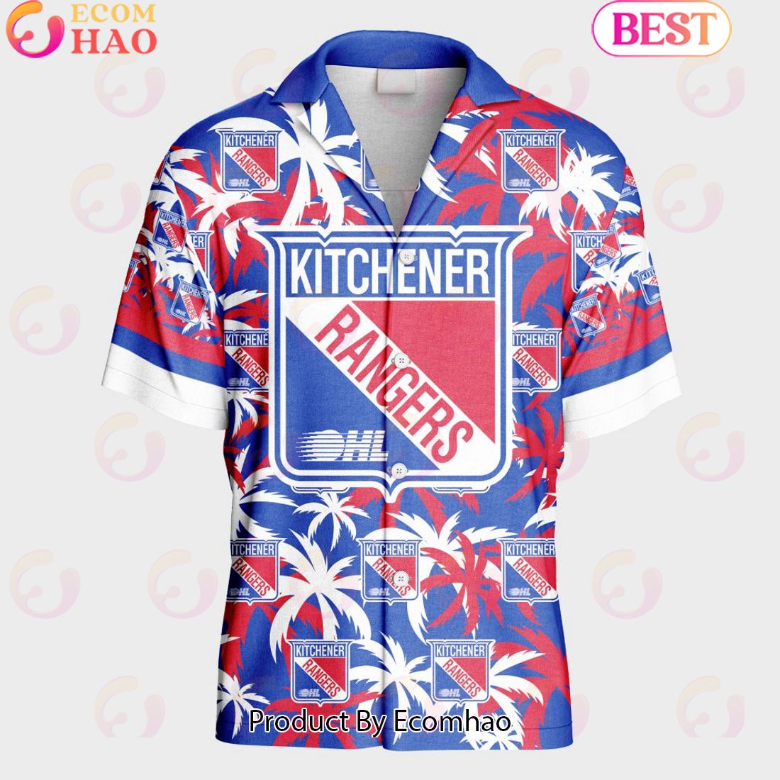 Personalized OHL Kitchener Rangers Home Jersey Color Hawaiian Shirt