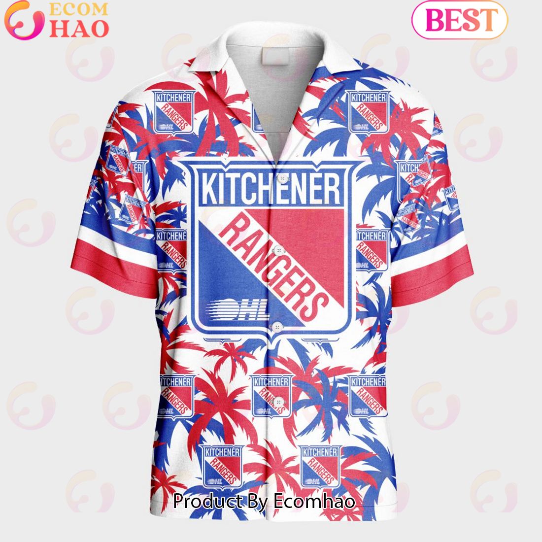 Personalized OHL Kitchener Rangers Away Jersey Color Hawaiian Shirt