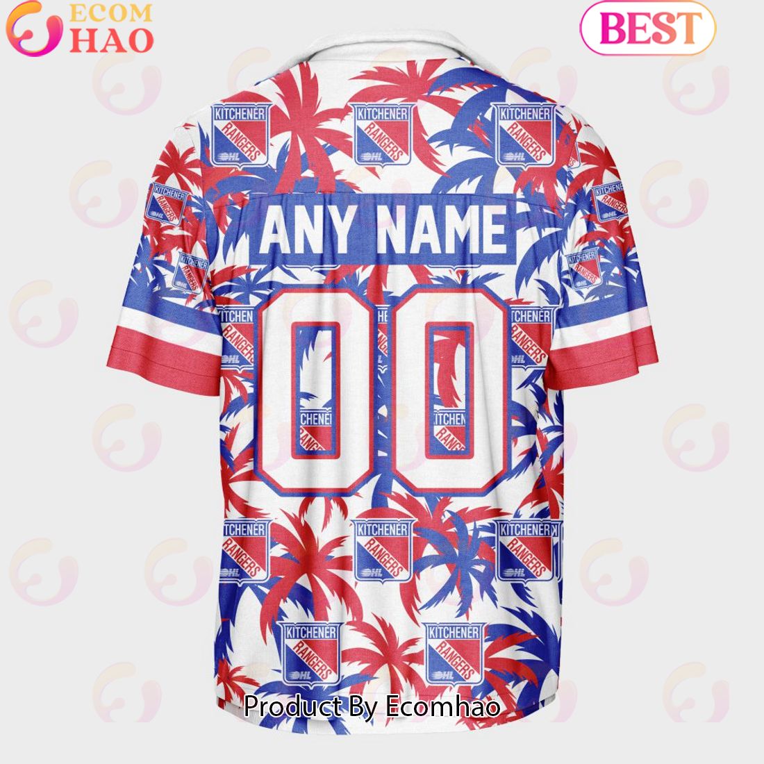 Personalized OHL Kitchener Rangers Away Jersey Color Hawaiian Shirt